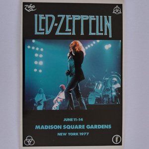 Rare Led Zeppelin Madison Square Gardens June 11-14 New York City Post Card